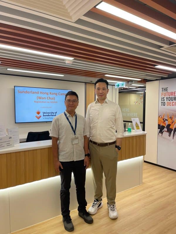 藍駿教育創辦人訪問新特蘭大學香港分校 (灣仔)