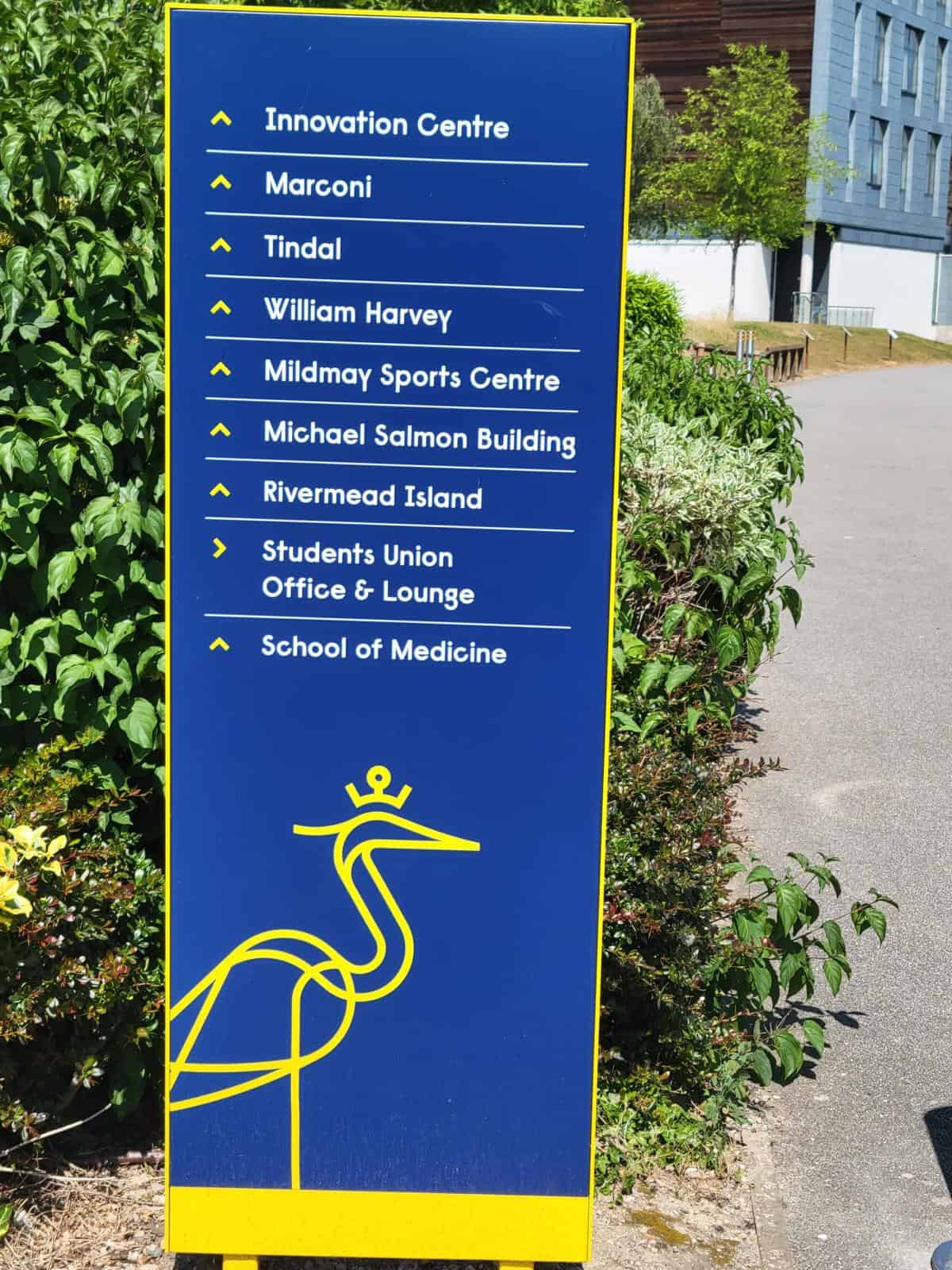 Anglia Ruskin University 校園指示牌